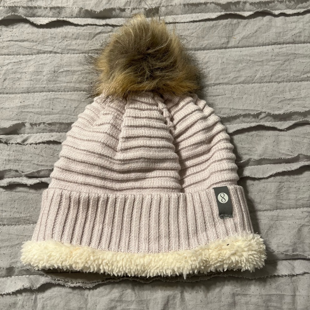 j crew cream beanie